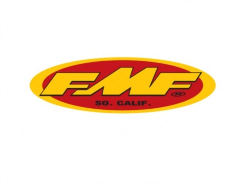 FMF Racing - FMF010594 - 23-Inch Oval Trailer Sticker, Yellow/Red