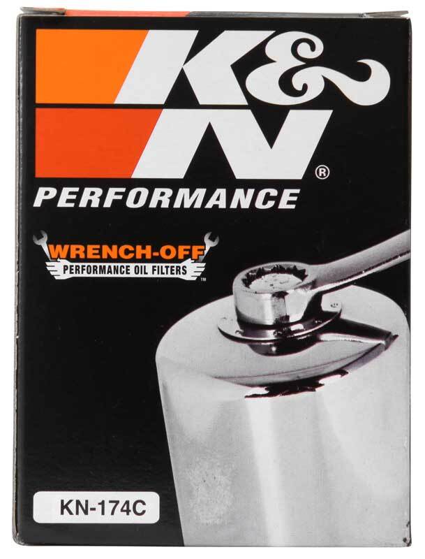 K&N Engineering KN-174C Performance Chrome Oil Filter for Harley-Davidson VRSC