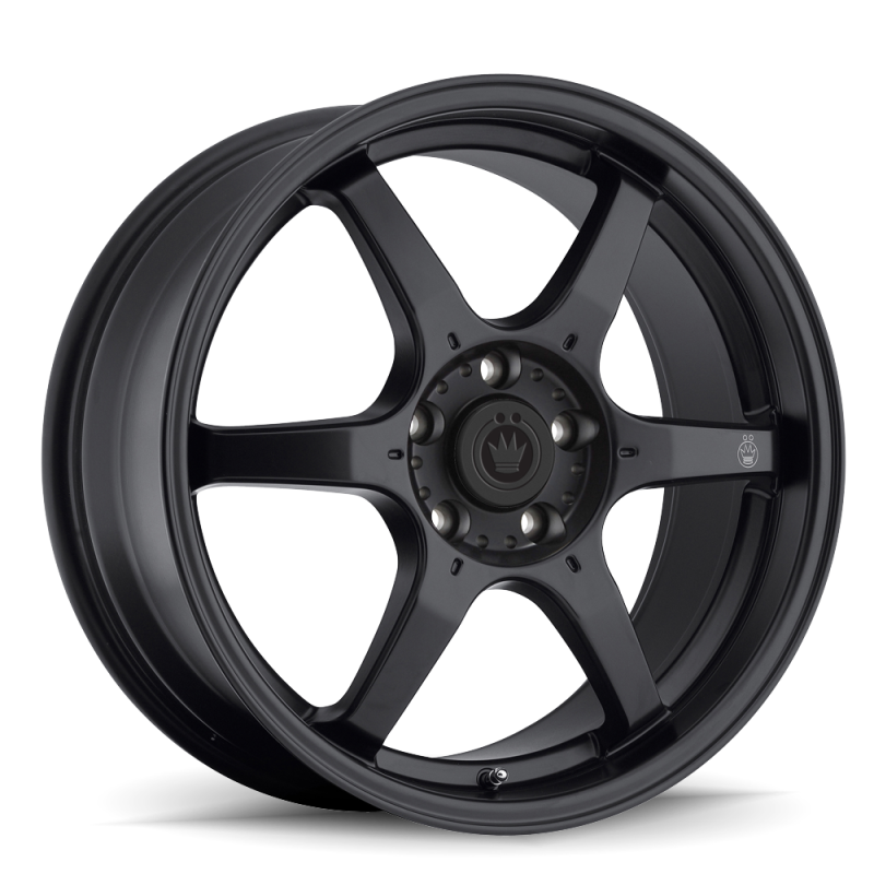 Konig Backbone 15x6.5 4x100 ET38 Matte Black Wheel with Milling Logo