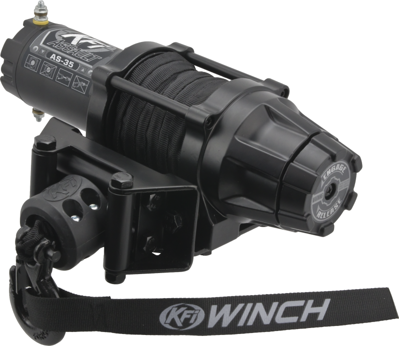 KFI Assault Series AS-35 3,500 lb. Powersports Winch with Synthetic Cable