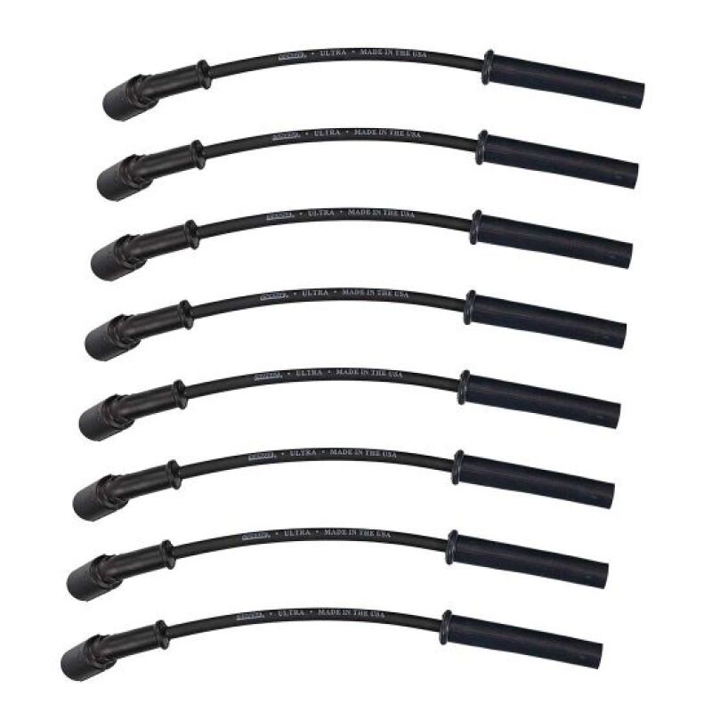 Moroso 99-13 GM LS/LQ 4.8-6.2L Ultra350 8mm Multi-Angle Boot Spark Plug Wire Set - Black