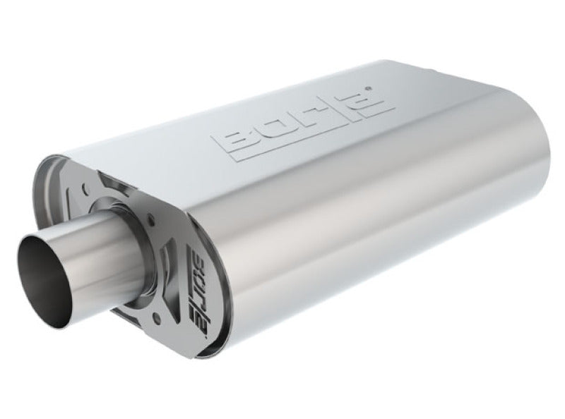 Borla 400843 CrateMuffler S-Type Muffler for Chevrolet Small Block 350, 383, and 406 V8 Engines