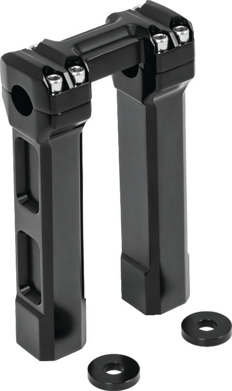 Kuryakyn 8-Inch Black Billet Handlebar Risers - Part Number 6135