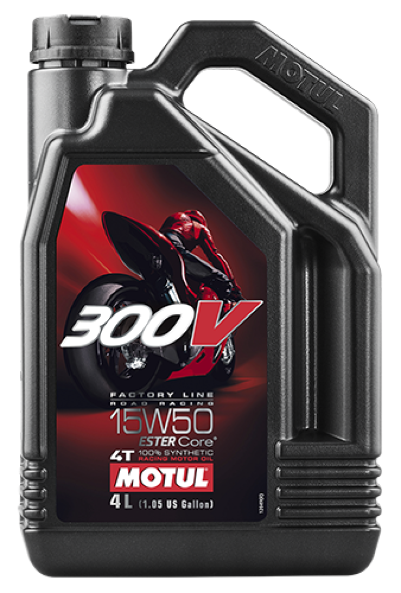 Motul 4L Factory Line Road Racing 300V 15W50 - Case of 4