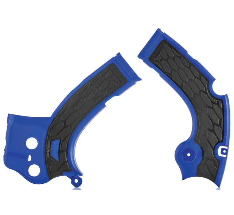 Acerbis X-Grip Frame Guards for Yamaha YZ250F, YZ450F, YZ250FX, YZ450FX, WR250F and WR450F - Blue/Black