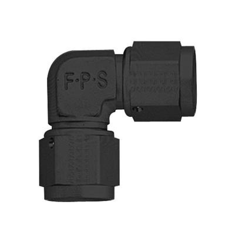 Fragola - fra496312-BL - -12AN x 90-Degree Female Coupler, Black