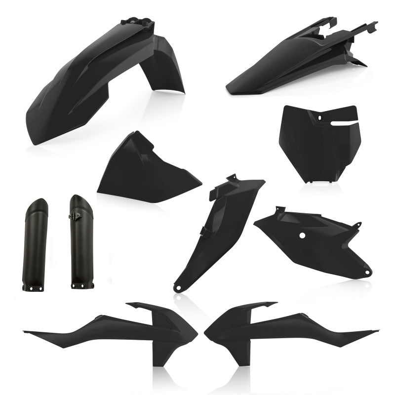 Acerbis Full Plastic Kit for 2018–2023 KTM 85 SX and 2021–2024 GasGas MC 85, Black — Part Number ACB2686020001