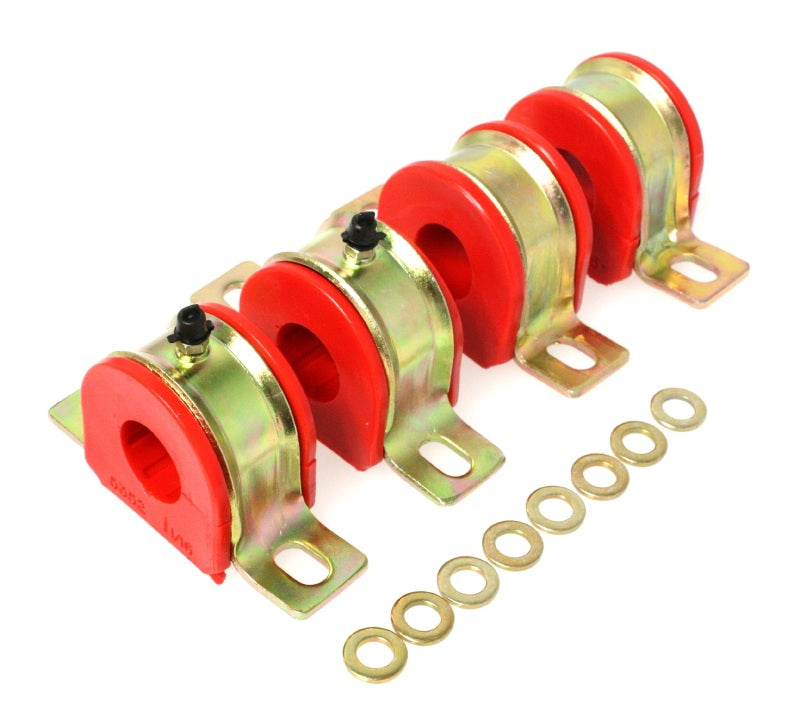 Energy Suspension - eng3.5175R - 1-1/16 in. GM Greaseable Sway Bar Bushing Set, Red