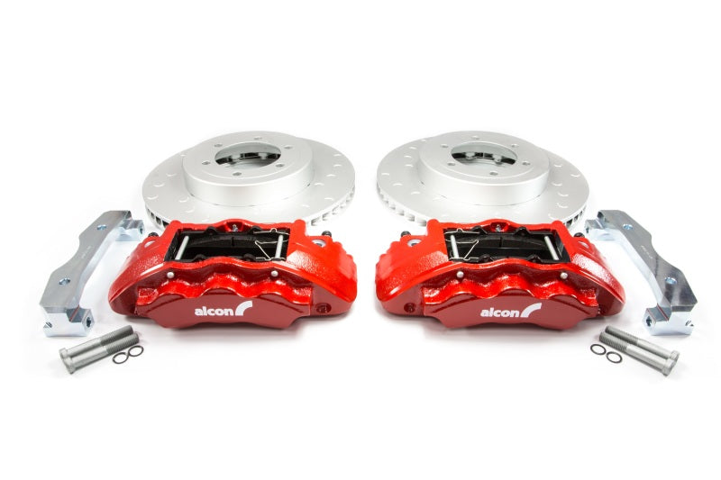 Alcon 20 Toyota Tacoma w/ 17in+ Wheels 352x30mm Rotors 6-Piston Red Calipers Front Brake Upgrade Kit