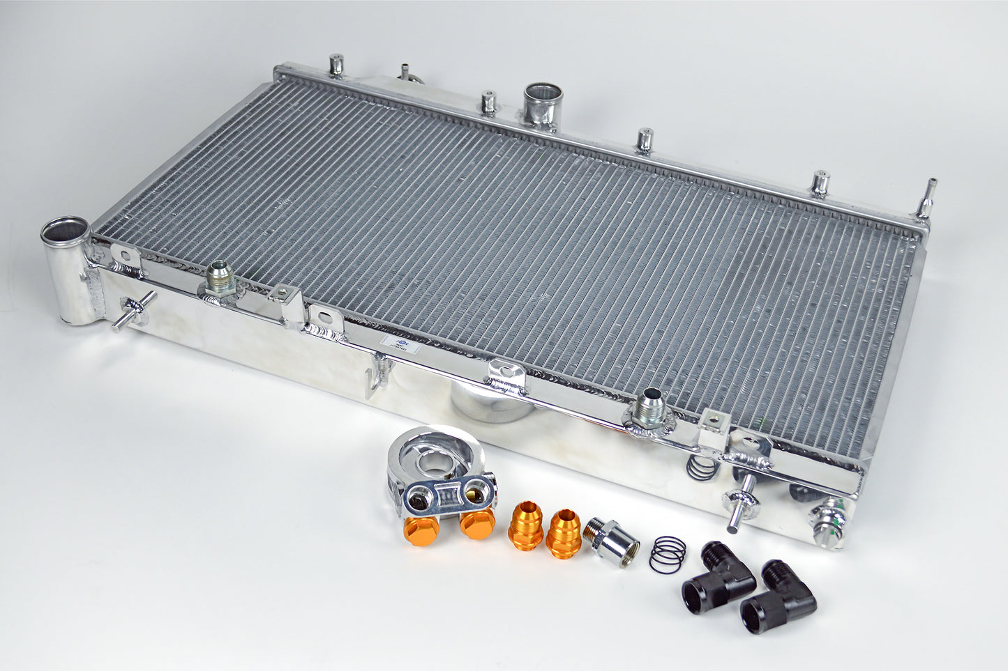 CSF Cooling - Racing & High Performance Division - 7042O - Radiator - 08-14 Subaru WRX & STI w/ built-in Oil Cooler All-Aluminum Radiator - P/N: 7042O