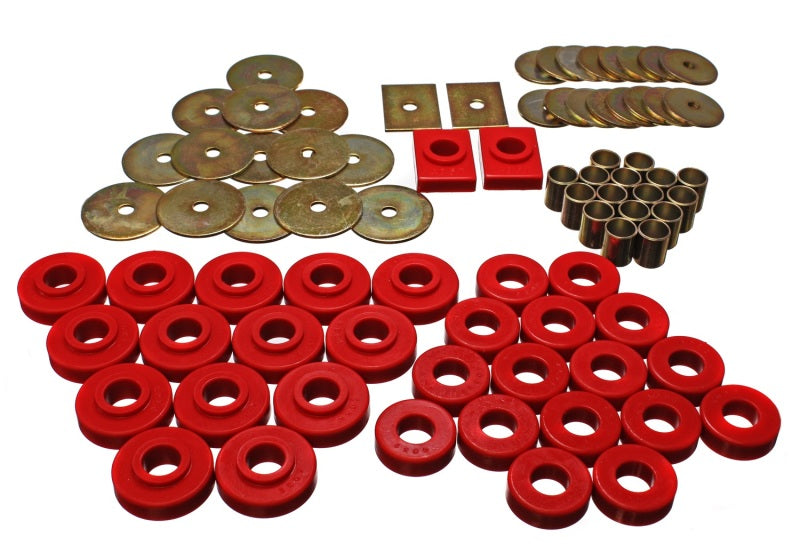 Energy Suspension eng3.4120R GM Body Mount Set - Red