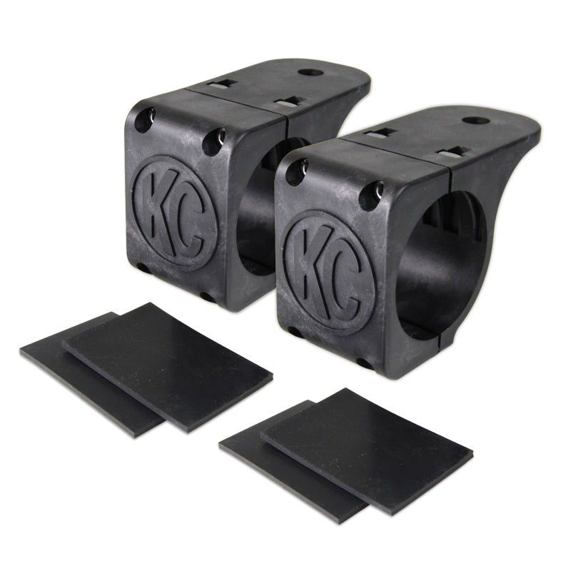 KC HiLiTES 73071 Universal Tube Clamp Light Mounting Bracket Set for 1.75- to 2-Inch Round Bars
