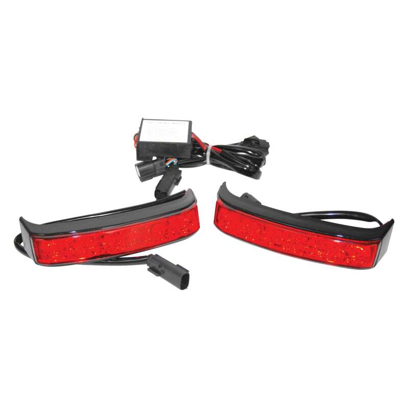 Letric Lighting Stiletto Saddlebag Lights, Black - letLLC-SSBL-B