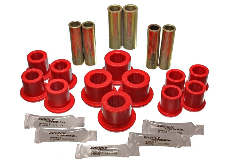 Energy Suspension eng4.2150R - 1997-2003 Ford F-100/F-150/F-250 2WD Rear Leaf Spring Bushing Set
