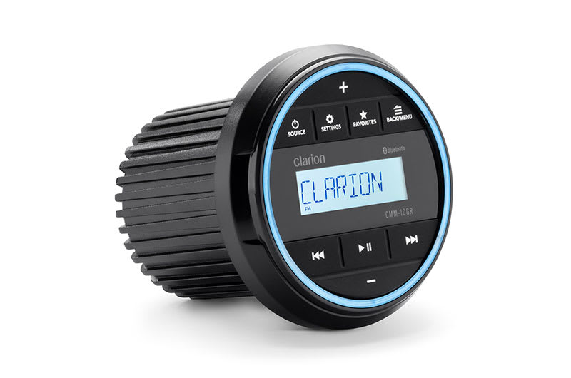 Clarion 010-03219-00 Marine Compact Source unit, 3" Gauge Hole with LED Display