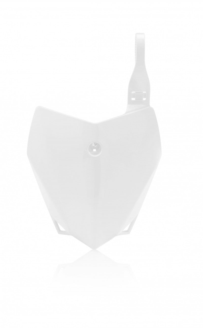 Acerbis Front Number Plate for 2010-2014 Kawasaki KLX110 and KLX110L, White, Part AC-B27804.0000.02
