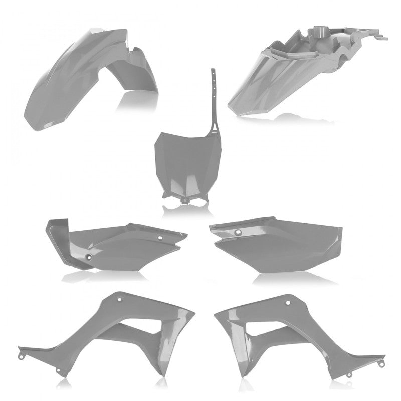 Acerbis Full Plastic Kit for 2019-2024 Honda CRF110F, Gray - Part Number ACB2861930011