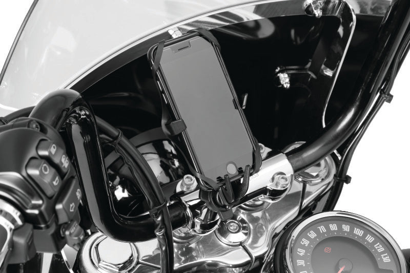 Kuryakyn Free-Flex Device Holder Handlebar Clamp Mount, Black - Part 6438