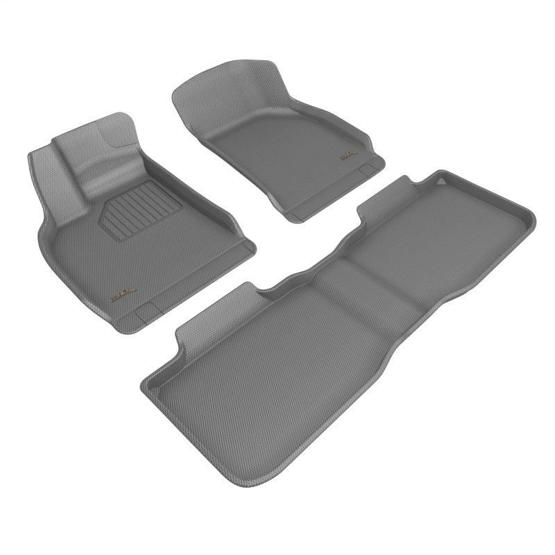3D MAXpider KAGU Gray Custom-Fit Floor Mats for 2022-2025 Lucid Air, Part Number aceL1LU00101501