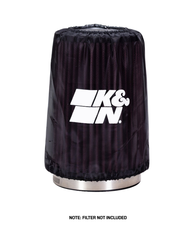 K&N Engineering RU-2590DK Drycharger Air Filter Wrap, Round Tapered, Black