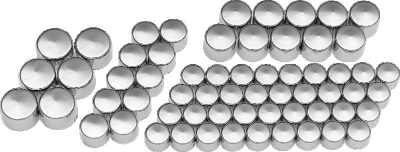 Kuryakyn Kool Kaps Engine Kit for Milwaukee-Eight, Chrome – Part Number 2464