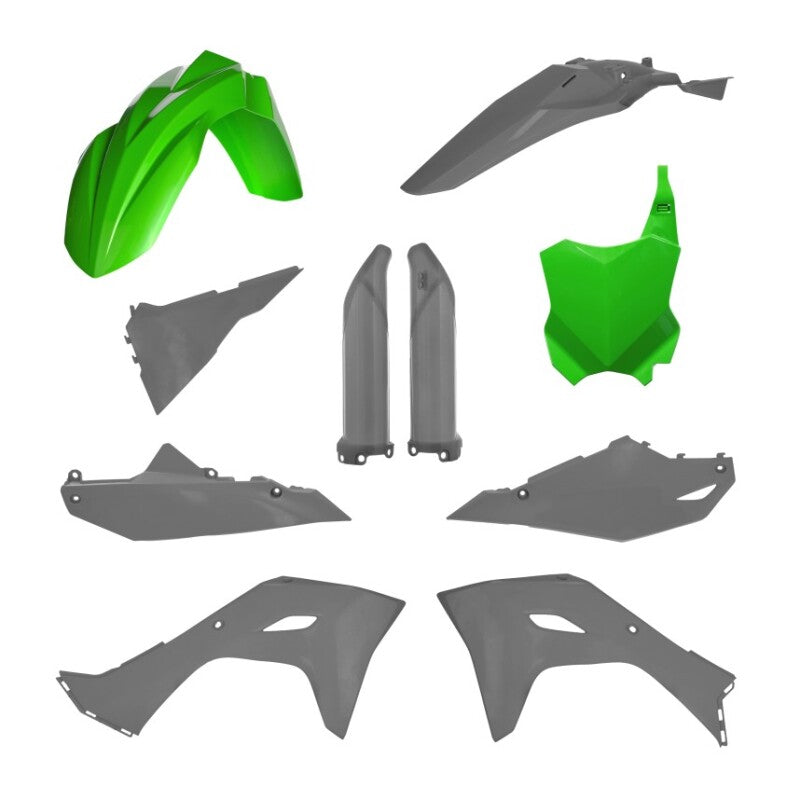 Acerbis Green and Gray Full Plastic Kit for 2025 Kawasaki KX250 and 2024+ KX450