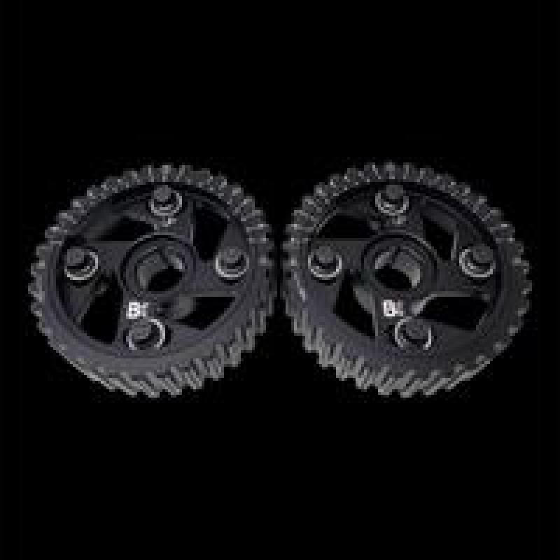 Brian Crower Honda B Series Black Adjustable Cam Gears w/ ARP Fastener Bolts (pair)