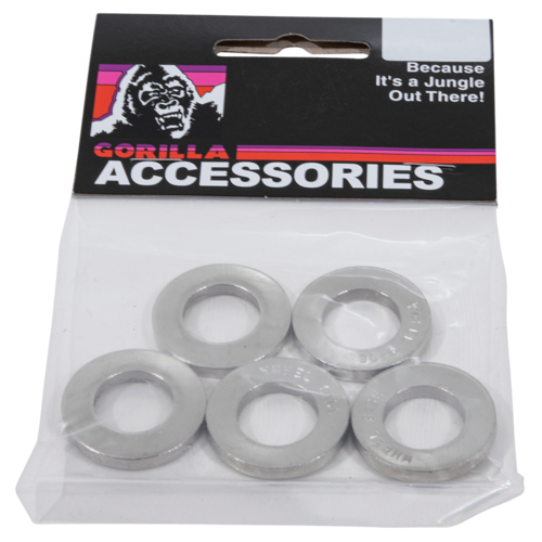 Gorilla Automotive 79912B Cragar Chrome Center Washers, 5-Pack
