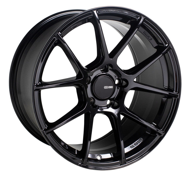 Enkei - enk522-895-1240BK - TS-V 18x9.5 5x120 +40 Gloss Black Wheel