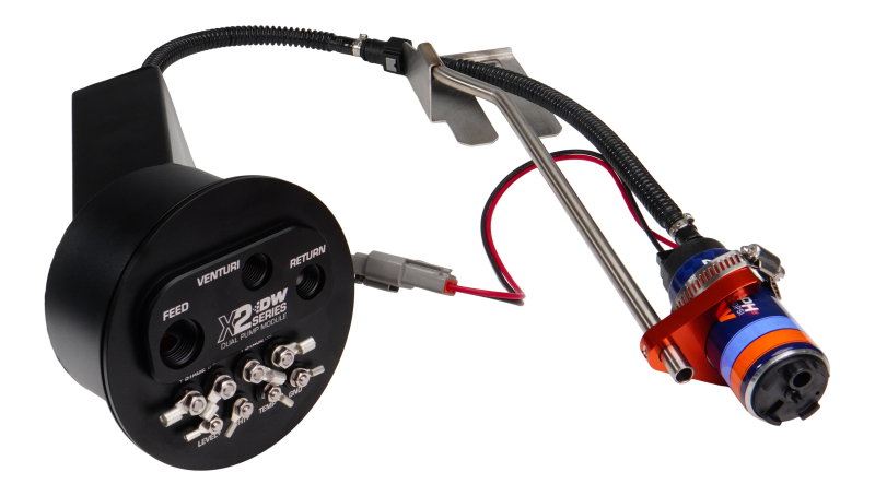 DeatschWerks DWK9-421-7022 X2 Surge Module with DW420 Pumps and Install Kit for 1994-2002 Nissan Silvia and Skyline