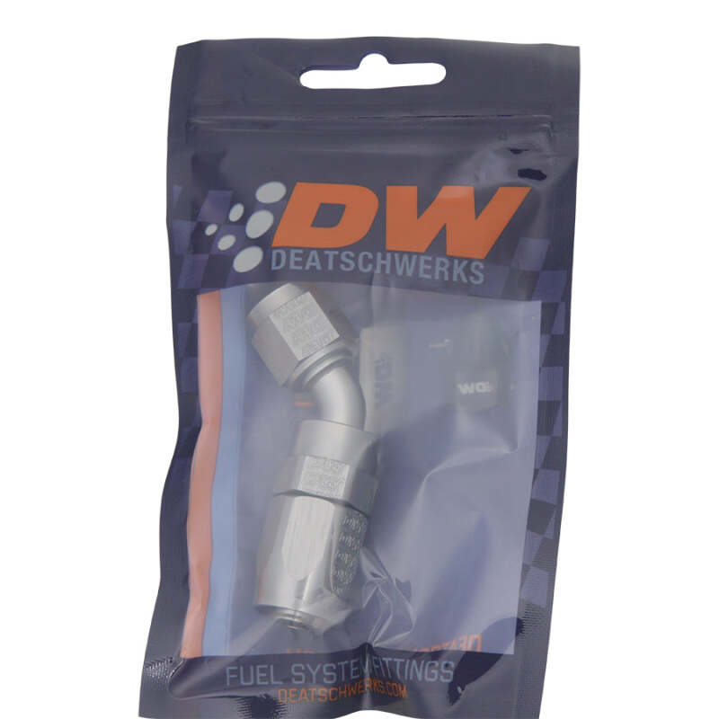 DeatschWerks DWK6-02-0802 6AN Female Swivel 45-Degree CPE Hose End