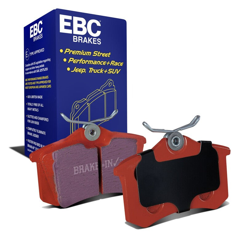 EBC Redstuff Rear Brake Pads DP3680C for 2010–2013 Audi A3 2.0 TDI