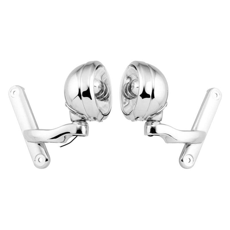 Letric Lighting 4.5-Inch Passing Lamps, Chrome/Chrome – Part Number LLC-PLB-CC-E