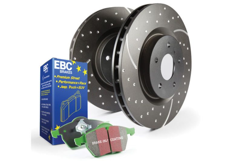 EBC S10 Brake Pad and Rotor Kit Front for Acura RSX and Honda Civic