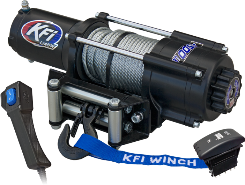 KFI UTV Series Wide 4,500 lb Winch – Part Number KFIU45W-R2