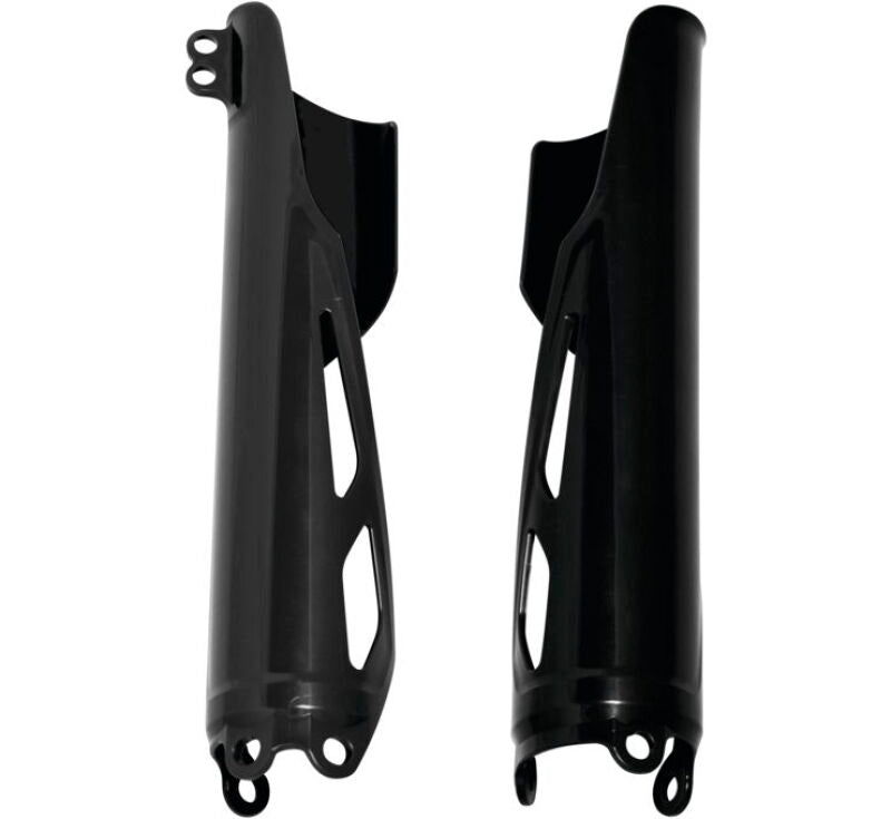 Acerbis Lower Fork Cover Set for Honda CRF250R, CRF250RX, CRF450R, CRF450RX, CRF450L and CRF450X, Black - ACB2736240001