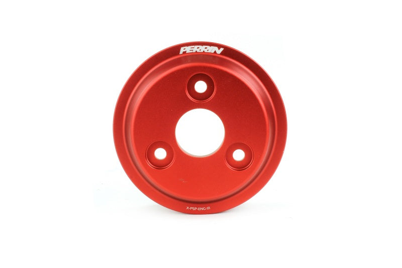Perrin 2015 Subaru WRX Lightweight Water Pump Pulley - Red
