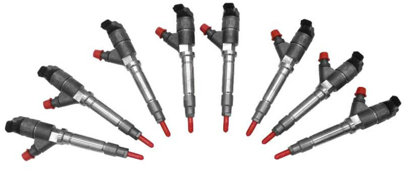 Exergy xrgE02 10710 New 100% Over Injectors for 2017–2019 Chevrolet Duramax 6.6L LP5, Set of 8