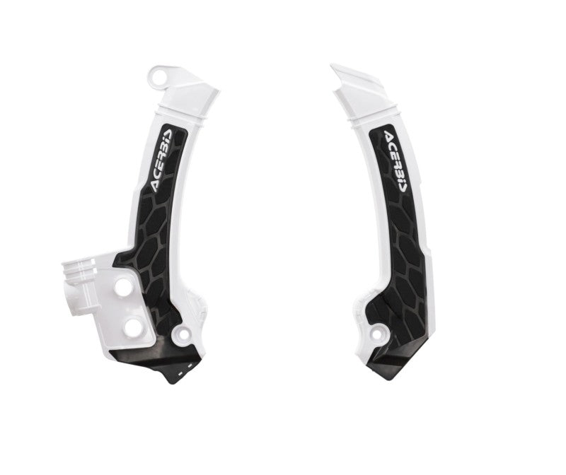 Acerbis X-Grip Frame Guards for 2023+ Husqvarna FC, FX, TC, TX, FE and TE Models - White/Black