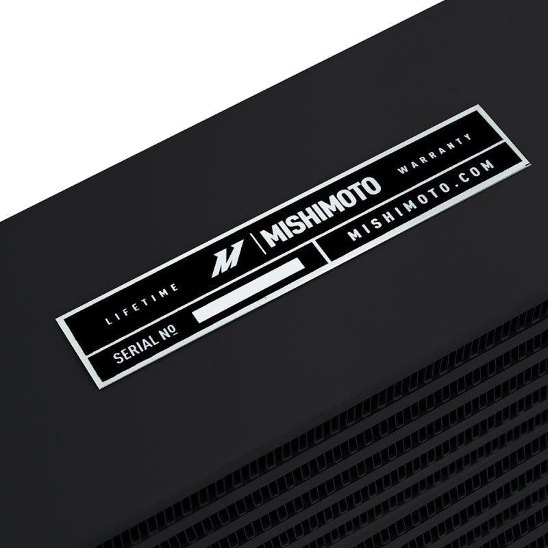 Mishimoto Heavy-Duty Oil Cooler - 17" Same-Side Outlets - Black
