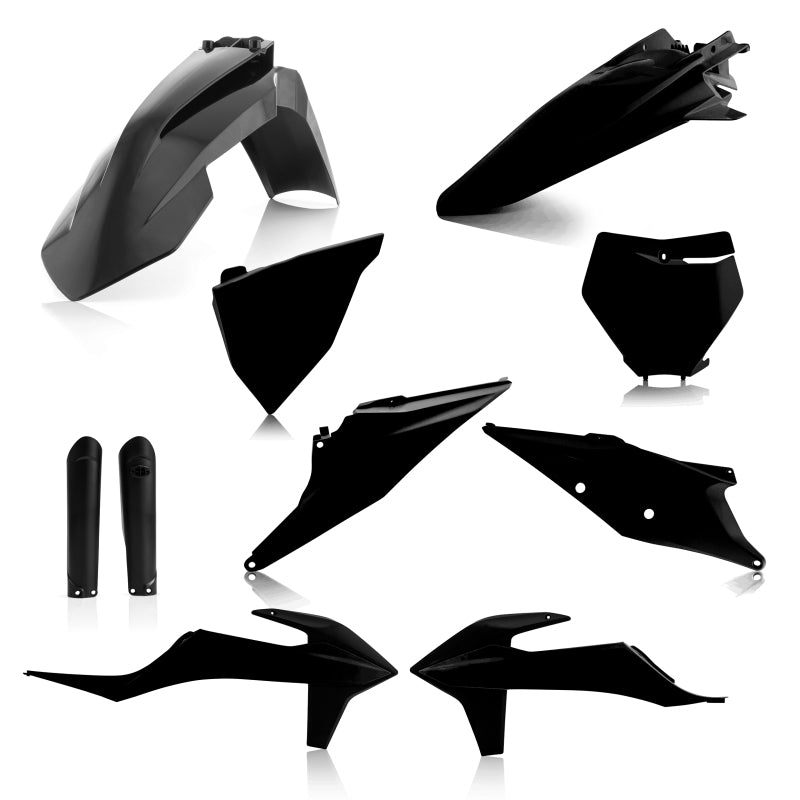 Acerbis Full Plastic Kit for 2019 KTM 125-450 SX, SX-F, XC-F and XC Models - Black