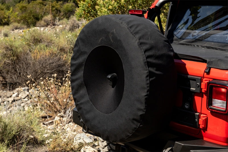 Rampage ram773575 Spare Tire Cover with Camera Slot, 37 in., Black