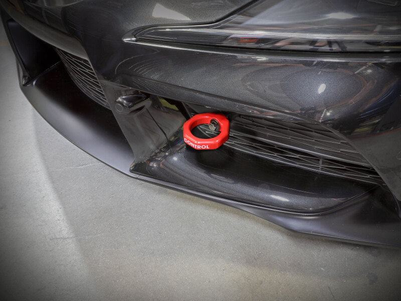 aFe Control 450-721001-R Front Tow Hook, Red for 2020-2026 Toyota GR Supra A90