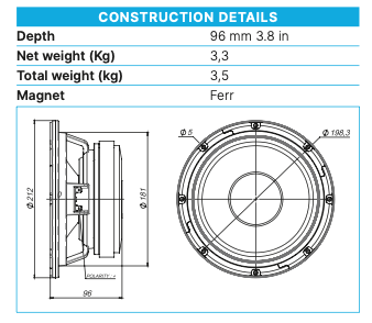 Beyma Loudspeaker 8G40-8