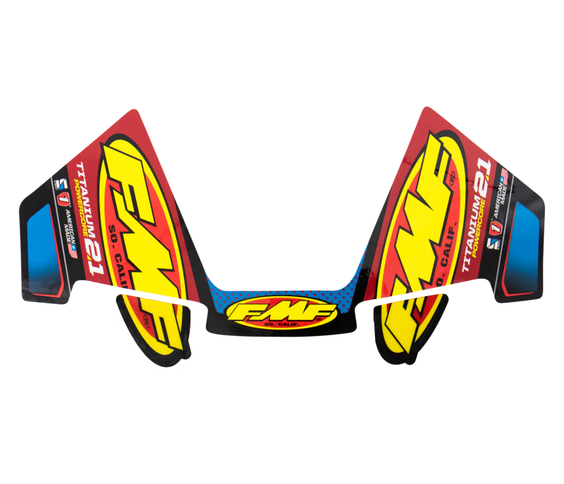 FMF Racing FMF014950 Titanium Powercore 2.1 Mylar Decal Replacement 3-Piece