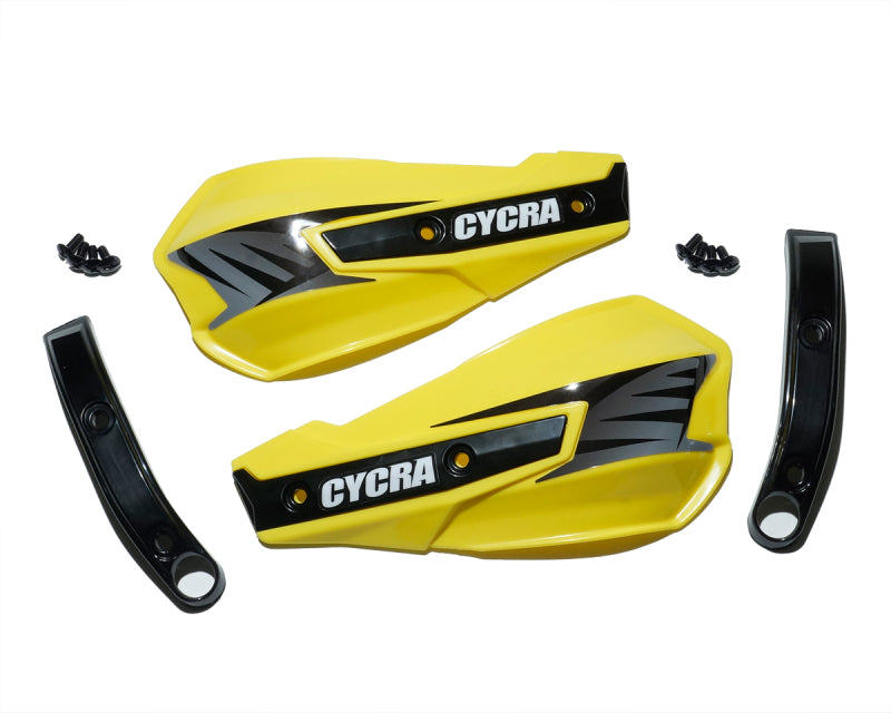 Cycra Vortex Replacement Hand Shields with Abrasion Guards - Yellow