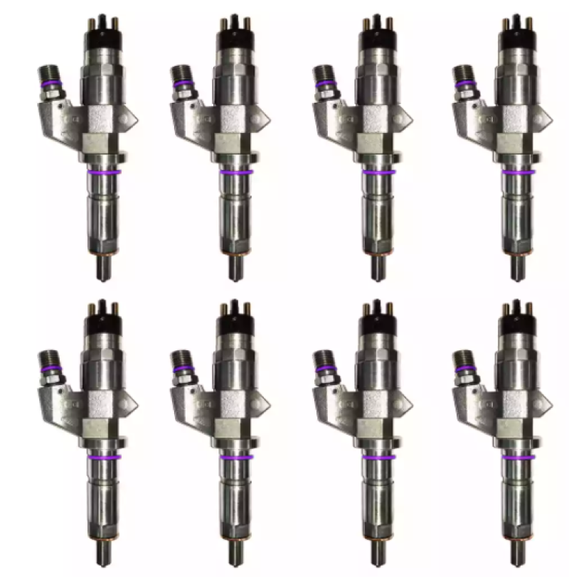 Exergy xrgE01 10102 Reman Sportsman Injectors for 2001–2004 Chevrolet Duramax 6.6L LB7 – Set of 8
