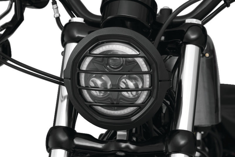 Kuryakyn Dillinger 5-3/4-Inch Black Headlight Trim, Part KUR6688