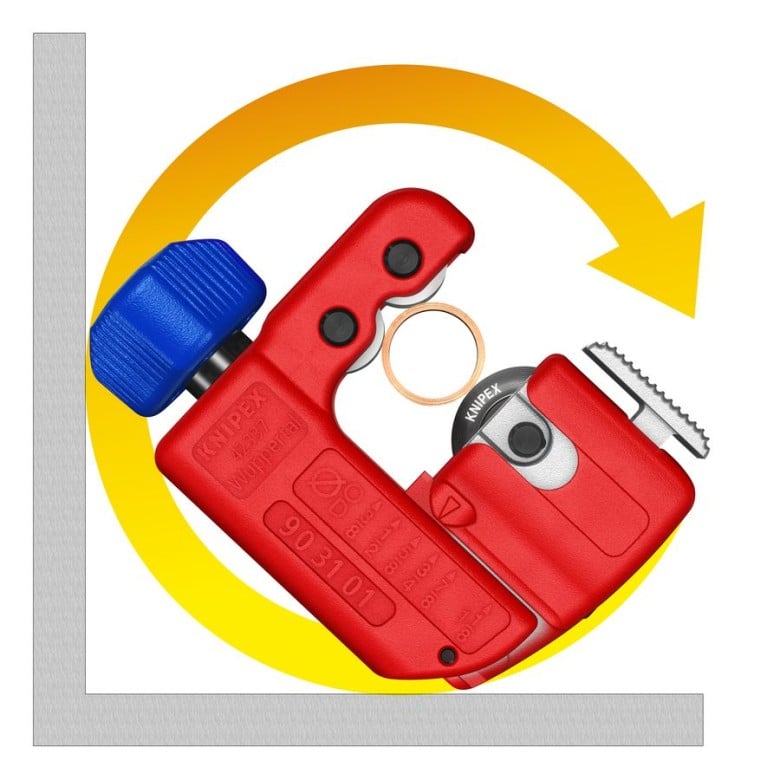 Knipex TubiX Small Pipe Cutter 903101SBA for 3-Inch Pipe