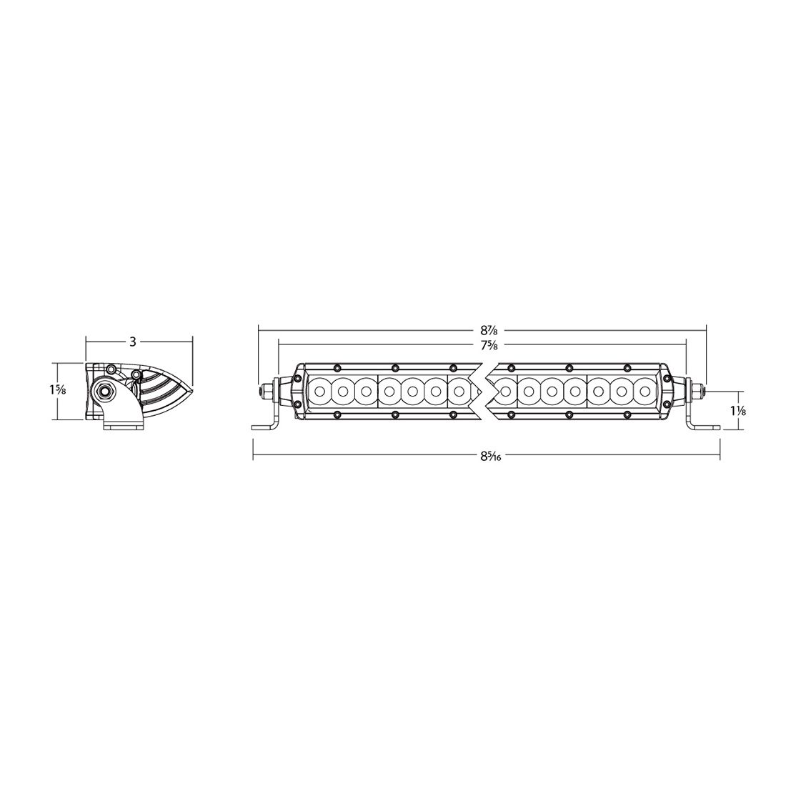 Rigid Industries - 906705 - Auxiliary Light - SR-Series SAE 6 Inch with Amber PRO Lens Pair